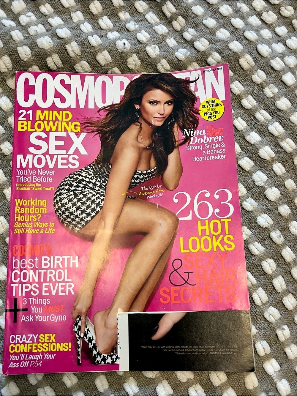 Cosmopolitan Magazine September 2013 Nina Dobrev Cover